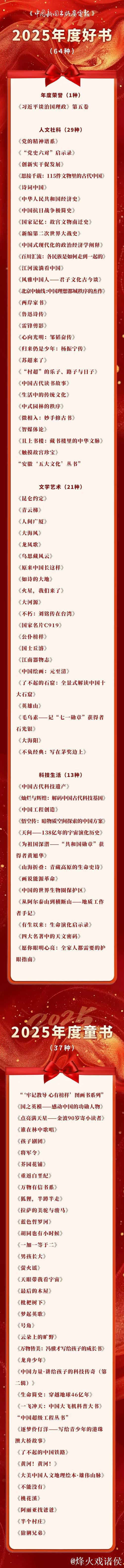 精品佳作记录时代 《中国新闻出版广电报》2025年度好书发布 精品佳作记录时代 《中国新闻出版广电报》2025年度好书发布